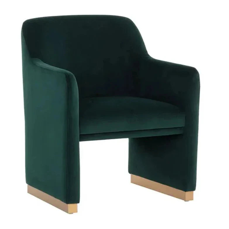 Jaime Fabric Dining Armchair - LOOMLAN - SUNPAN - Dining Chairs