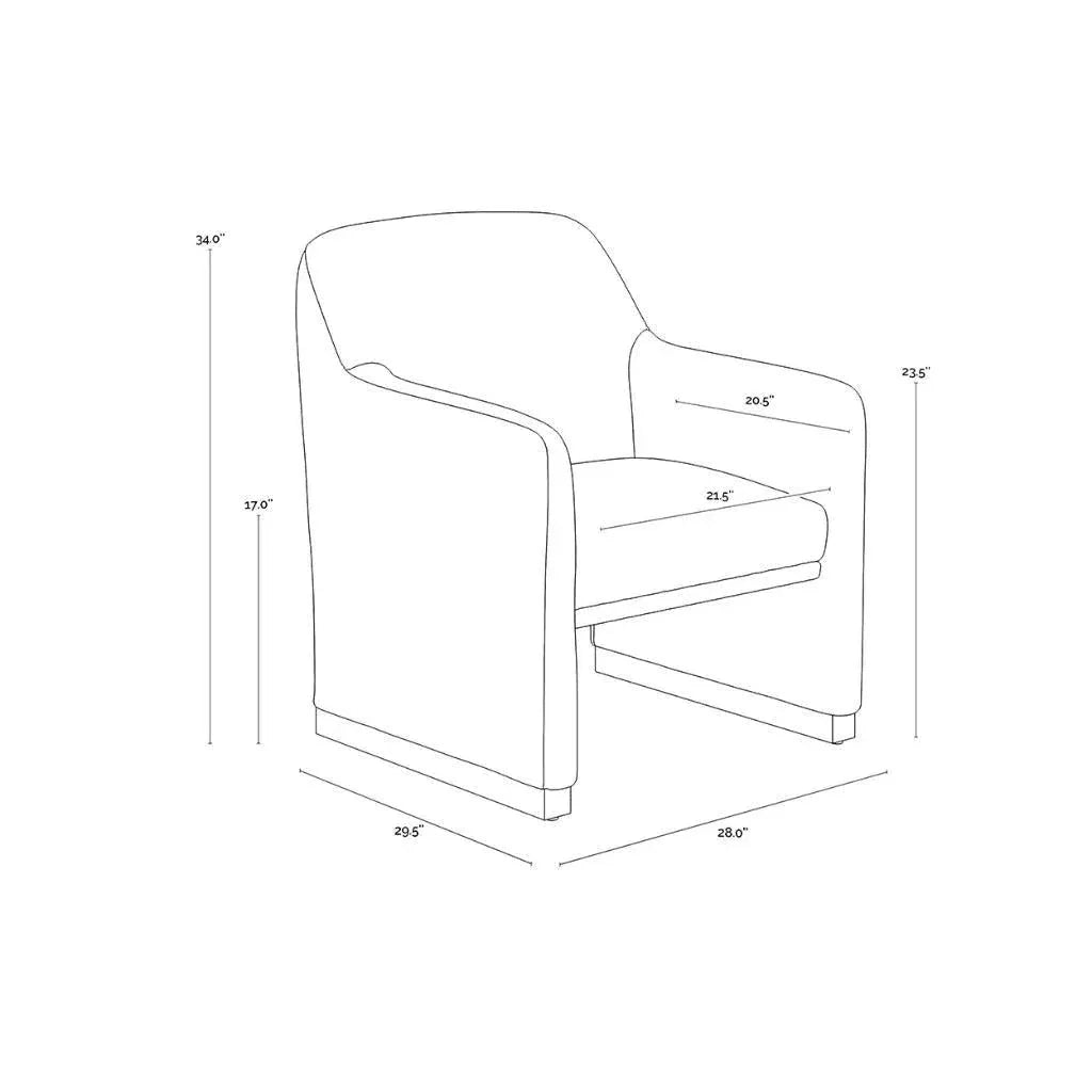 Jaime Fabric Lounge Chair - LOOMLAN - SUNPAN - Club Chairs