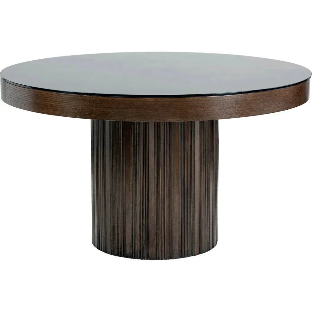 Jakarta Dining Table 51" Black Glass Base-Dining Tables-SUNPAN-LOOMLAN