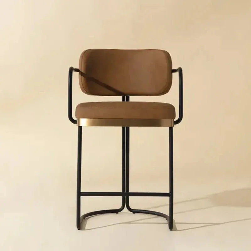 Jalen Leather Counter Stool - LOOMLAN - SUNPAN - Counter Stools