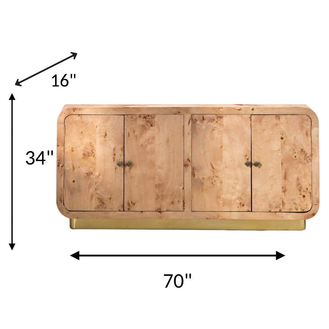 Jalthira Burl Wood Credenza