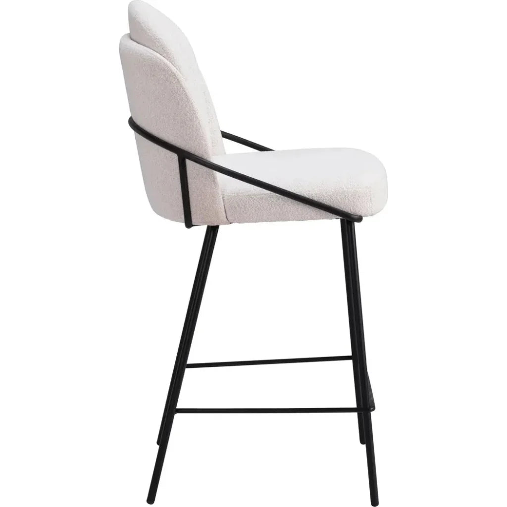 Jambi Counter Stool (Set of 2) Ivory - LOOMLAN - Zuo Modern - Counter Stools