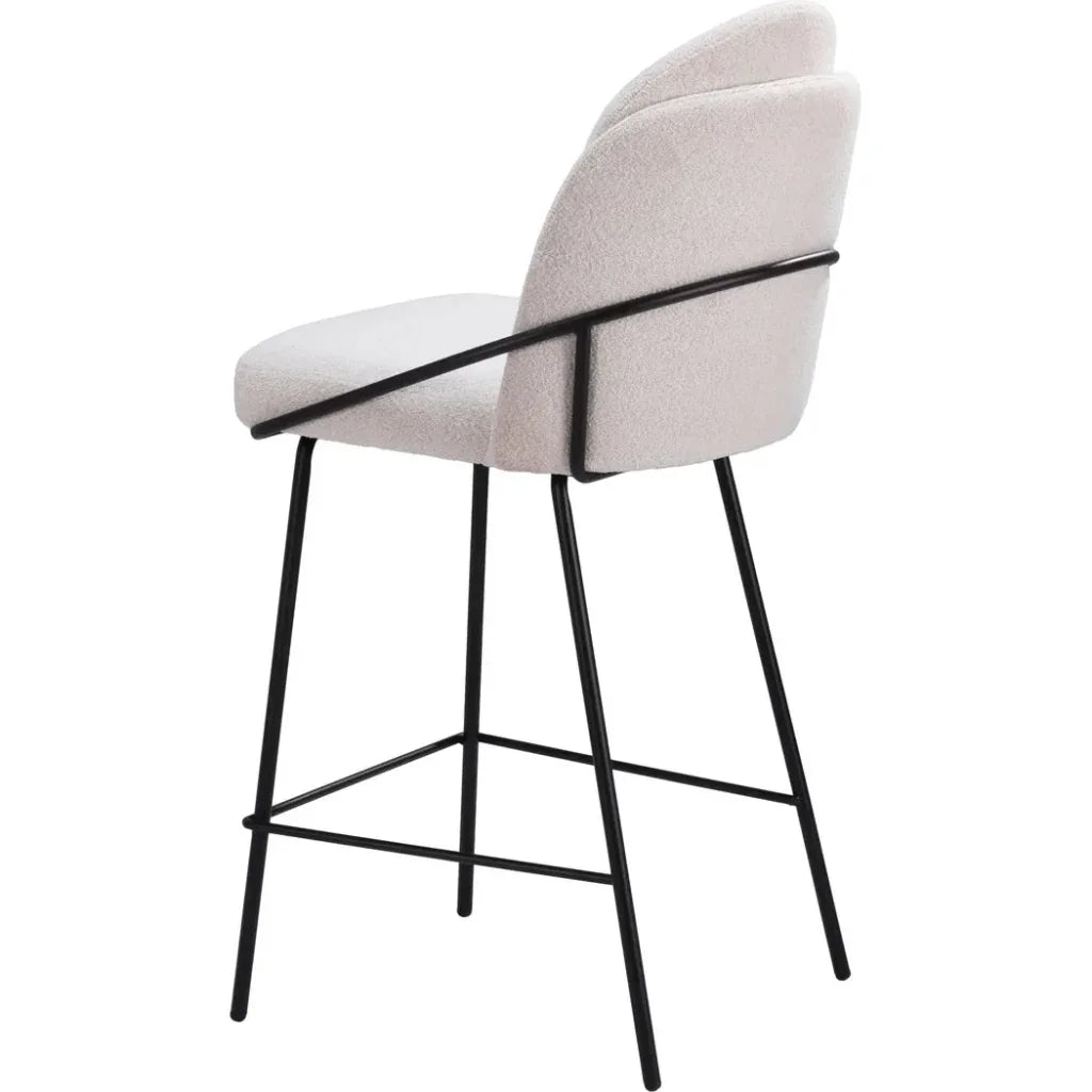 Jambi Counter Stool (Set of 2) Ivory - LOOMLAN - Zuo Modern - Counter Stools