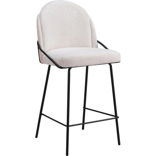 Jambi Counter Stool (Set of 2) Ivory - LOOMLAN - Zuo Modern - Counter Stools