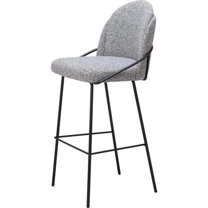 Jambi Barstool (Set of 2) Black & White - LOOMLAN - Zuo Modern - Bar Stools