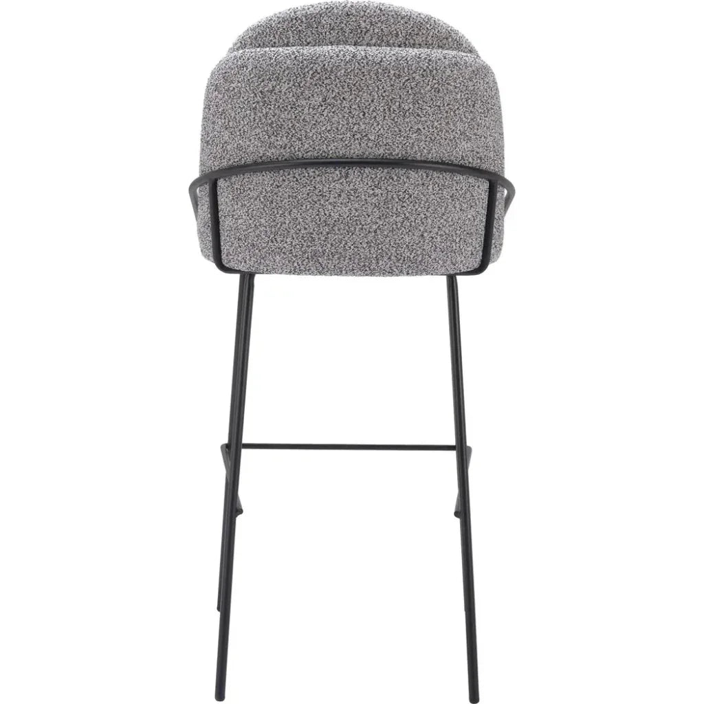 Jambi Barstool (Set of 2) Black & White - LOOMLAN - Zuo Modern - Bar Stools