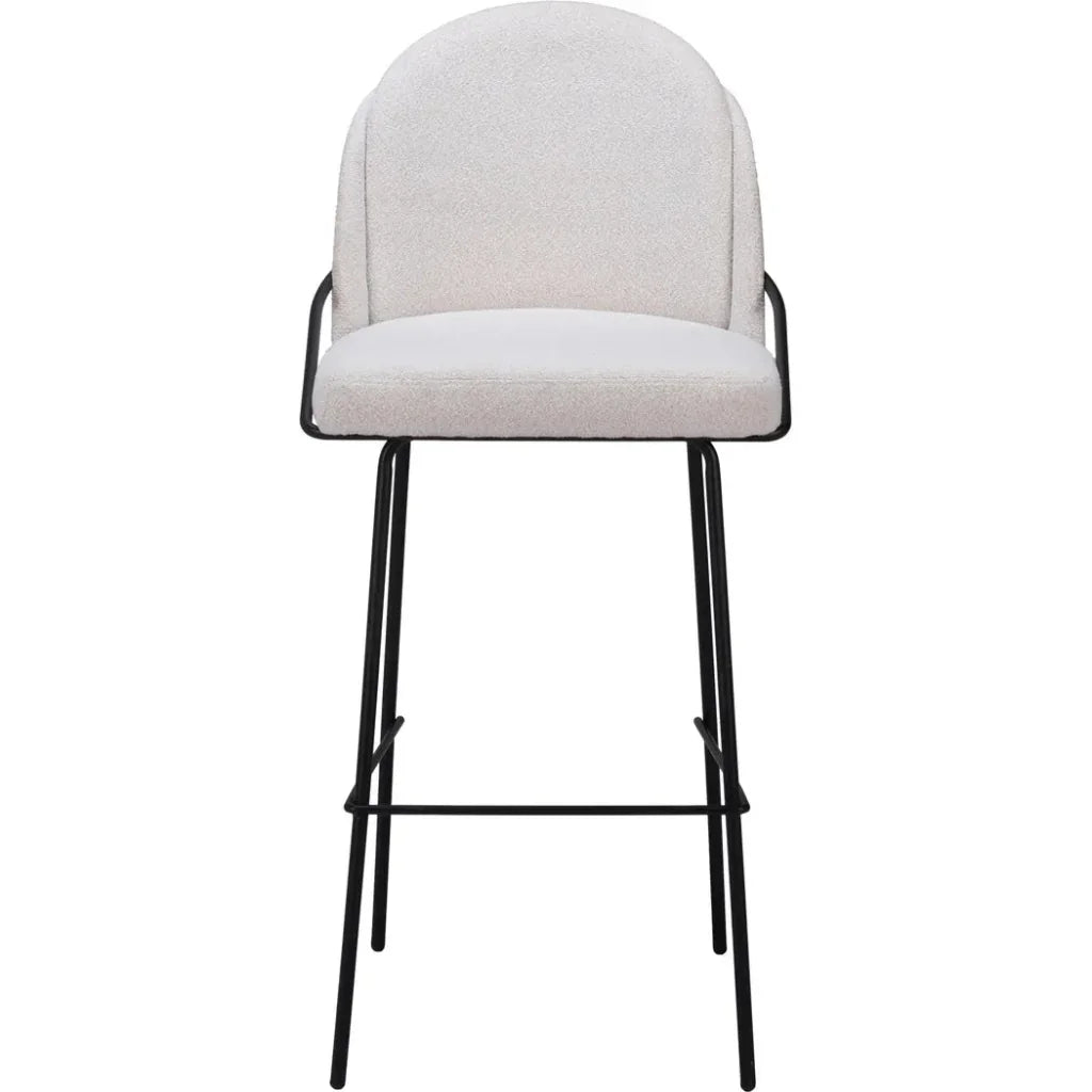 Jambi Barstool (Set of 2) Ivory - LOOMLAN - Zuo Modern - Bar Stools