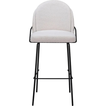 Jambi Barstool (Set of 2) Ivory - LOOMLAN - Zuo Modern - Bar Stools