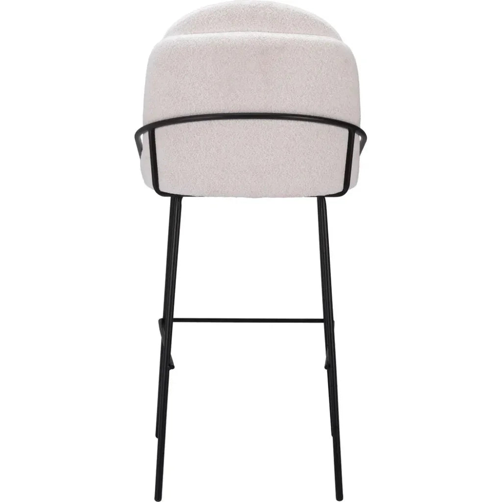 Jambi Barstool (Set of 2) Ivory - LOOMLAN - Zuo Modern - Bar Stools