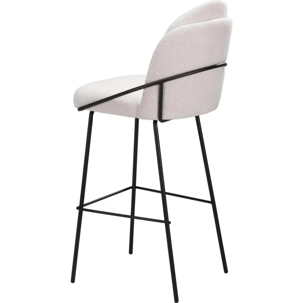 Jambi Barstool (Set of 2) Ivory - LOOMLAN - Zuo Modern - Bar Stools