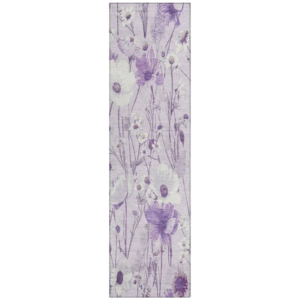 Jameera Purple Washable Indoor - Outdoor Rug - LOOMLAN - LOOMLAN Rugs - Outdoor Rugs