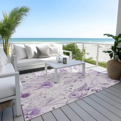 Jameera Purple Washable Indoor - Outdoor Rug - LOOMLAN - LOOMLAN Rugs - Outdoor Rugs