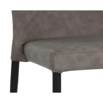 James Leather Stackable Dining Chair 2PC - LOOMLAN - SUNPAN - Dining Chairs