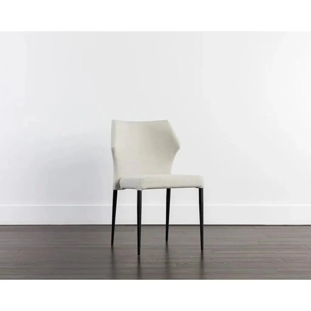 James Leather Stackable Dining Chair 2PC - LOOMLAN - SUNPAN - Dining Chairs