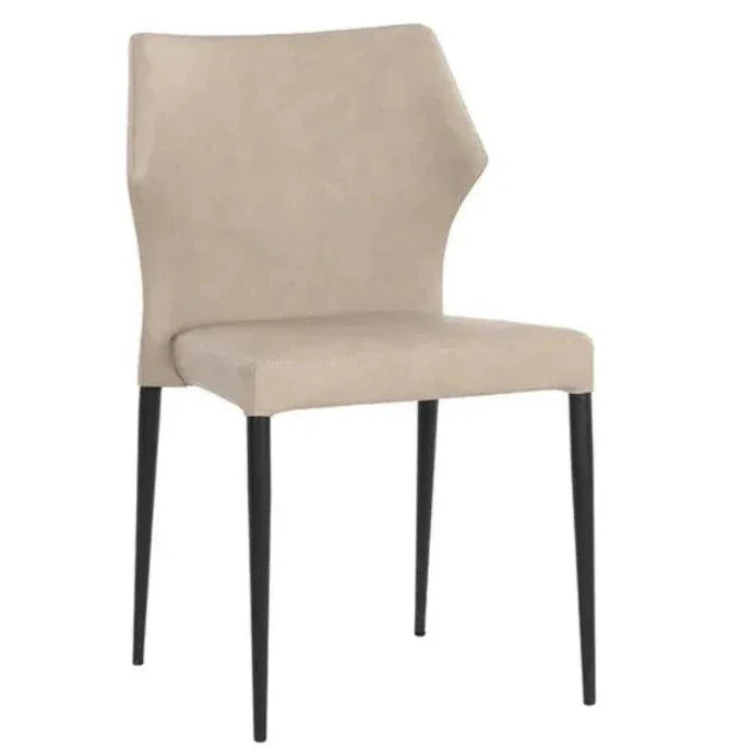 James Leather Stackable Dining Chair 2PC - LOOMLAN - SUNPAN - Dining Chairs