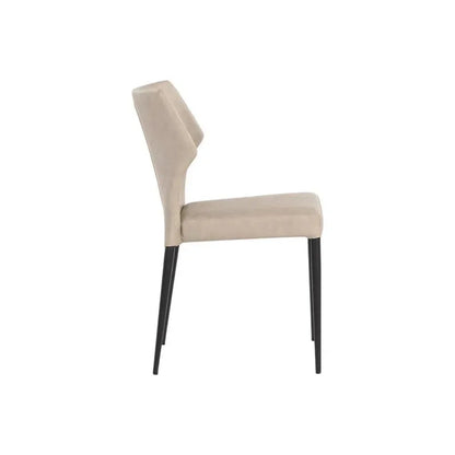 James Leather Stackable Dining Chair 2PC - LOOMLAN - SUNPAN - Dining Chairs