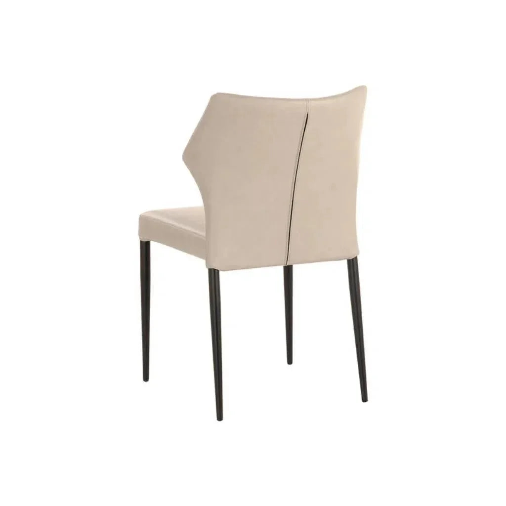 James Leather Stackable Dining Chair 2PC - LOOMLAN - SUNPAN - Dining Chairs