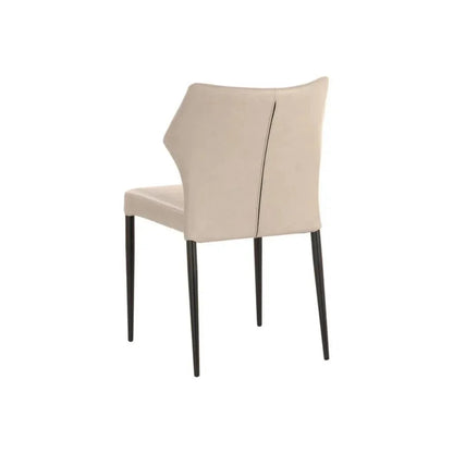 James Leather Stackable Dining Chair 2PC - LOOMLAN - SUNPAN - Dining Chairs