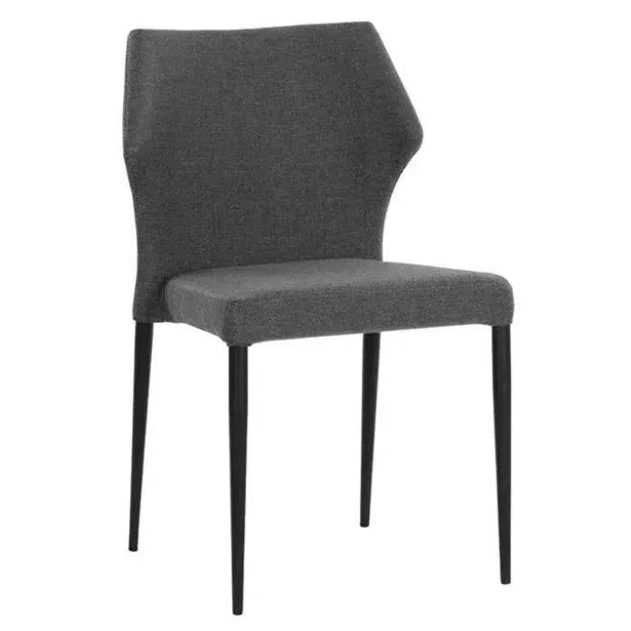 James Leather Stackable Dining Chair 2PC - LOOMLAN - SUNPAN - Dining Chairs