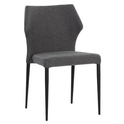 James Leather Stackable Dining Chair 2PC - LOOMLAN - SUNPAN - Dining Chairs