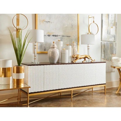 James Wooden White Sideboard - LOOMLAN - Chelsea House - Sideboards
