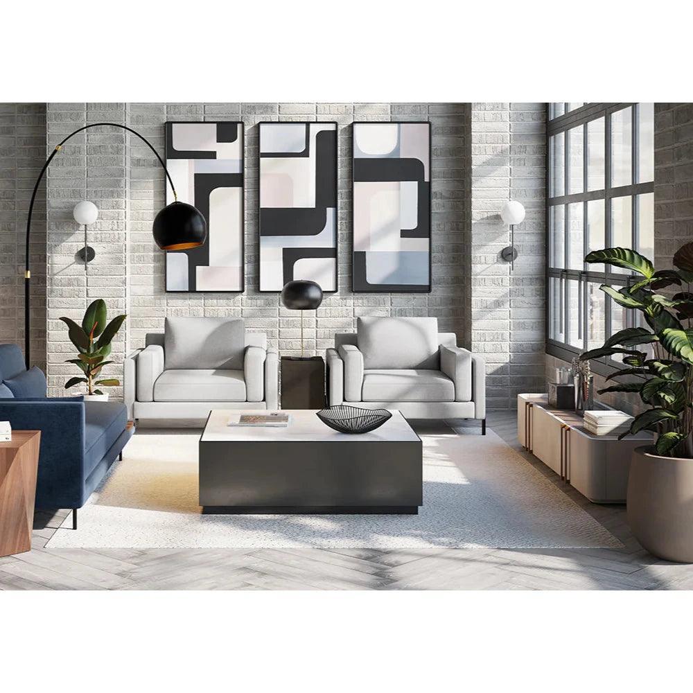 Jamille Media Console & Cabinet Soft Close Doors - LOOMLAN - SUNPAN - TV Stands & Media Centers