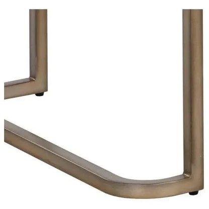 Jamille Desk Soft Closing Drawers & Warm Brass Base-Home Office Desks-SUNPAN-LOOMLAN