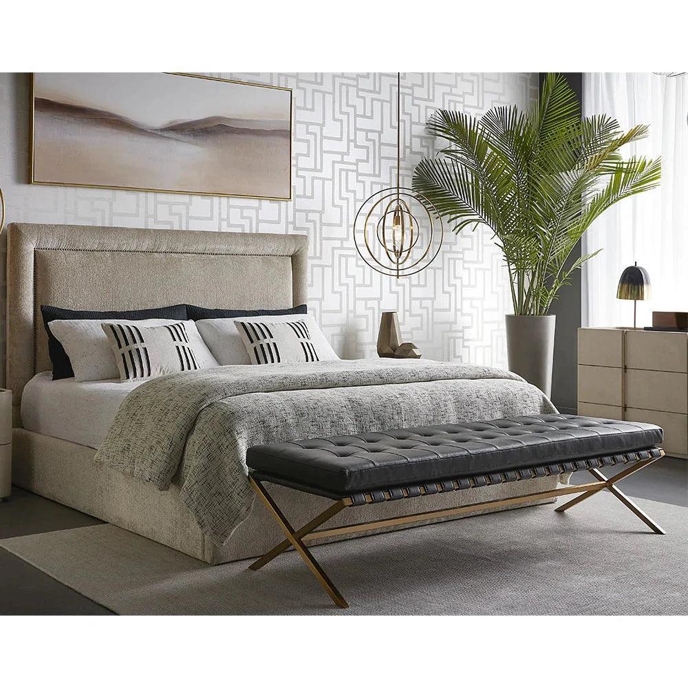 Jamille Leather Dresser Soft Closing Drawers - LOOMLAN - SUNPAN - Dressers