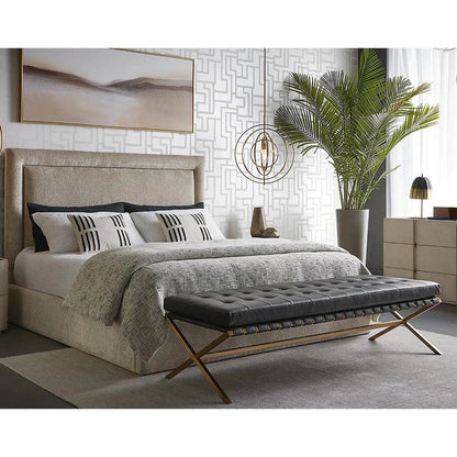 Jamille Leather Dresser Soft Closing Drawers - LOOMLAN - SUNPAN - Dressers