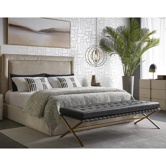 Jamille Leather Dresser Soft Closing Drawers - LOOMLAN - SUNPAN - Dressers