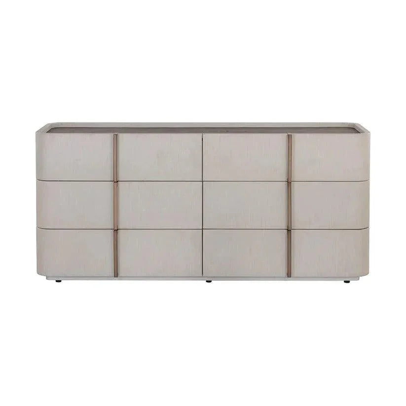 Jamille Leather Dresser Soft Closing Drawers - LOOMLAN - SUNPAN - Dressers