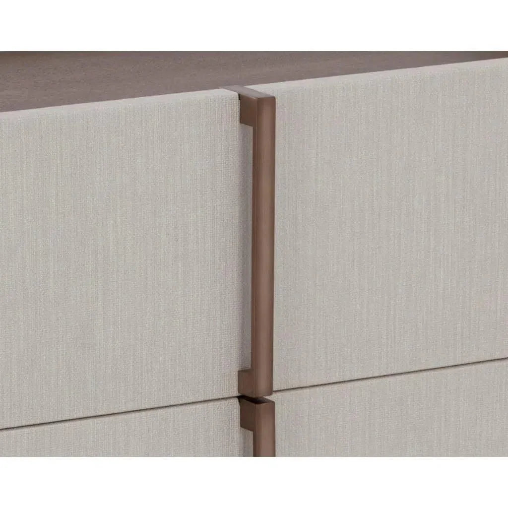 Jamille Leather Wooden Nightstand - LOOMLAN - SUNPAN - Nightstands