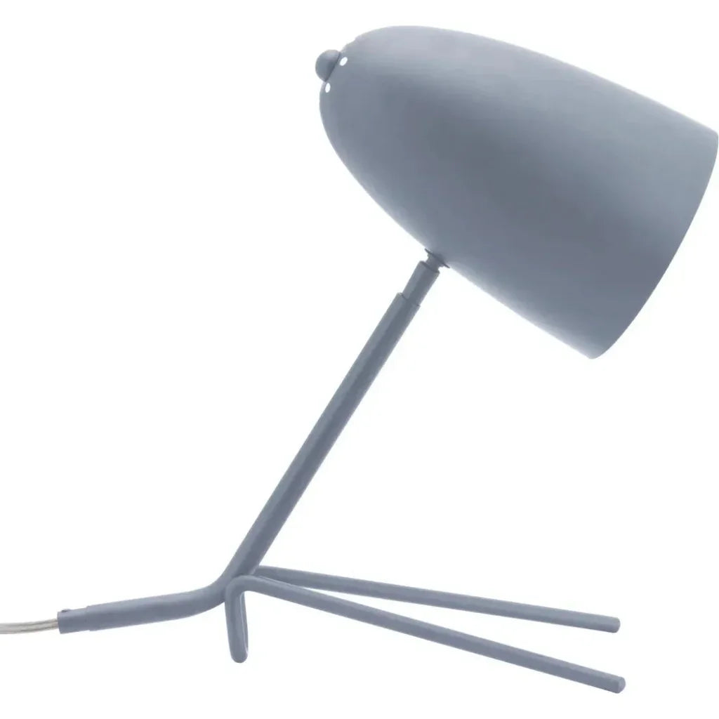 Jamison Table Lamp Matte Gray - LOOMLAN - Zuo Modern - Table Lamps