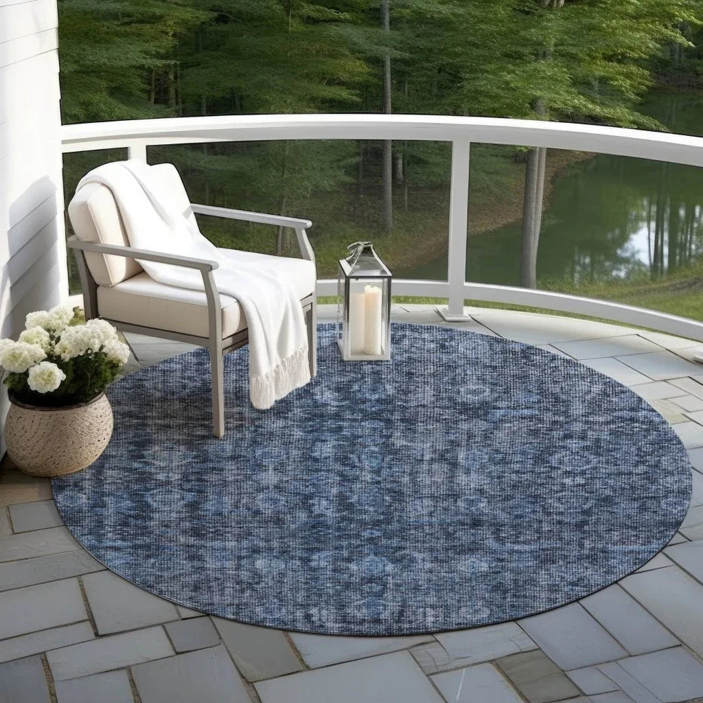 Jane Blue Washable Indoor - Outdoor Rug - LOOMLAN - LOOMLAN Rugs - Outdoor Rugs