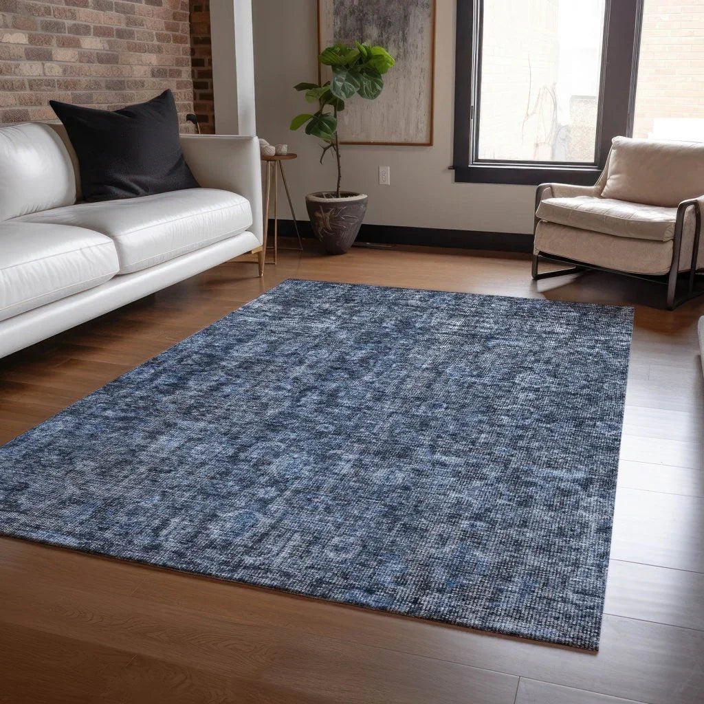 Jane Blue Washable Indoor - Outdoor Rug - LOOMLAN - LOOMLAN Rugs - Outdoor Rugs
