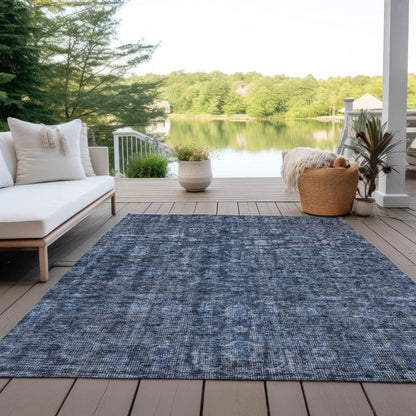 Jane Blue Washable Indoor - Outdoor Rug - LOOMLAN - LOOMLAN Rugs - Outdoor Rugs