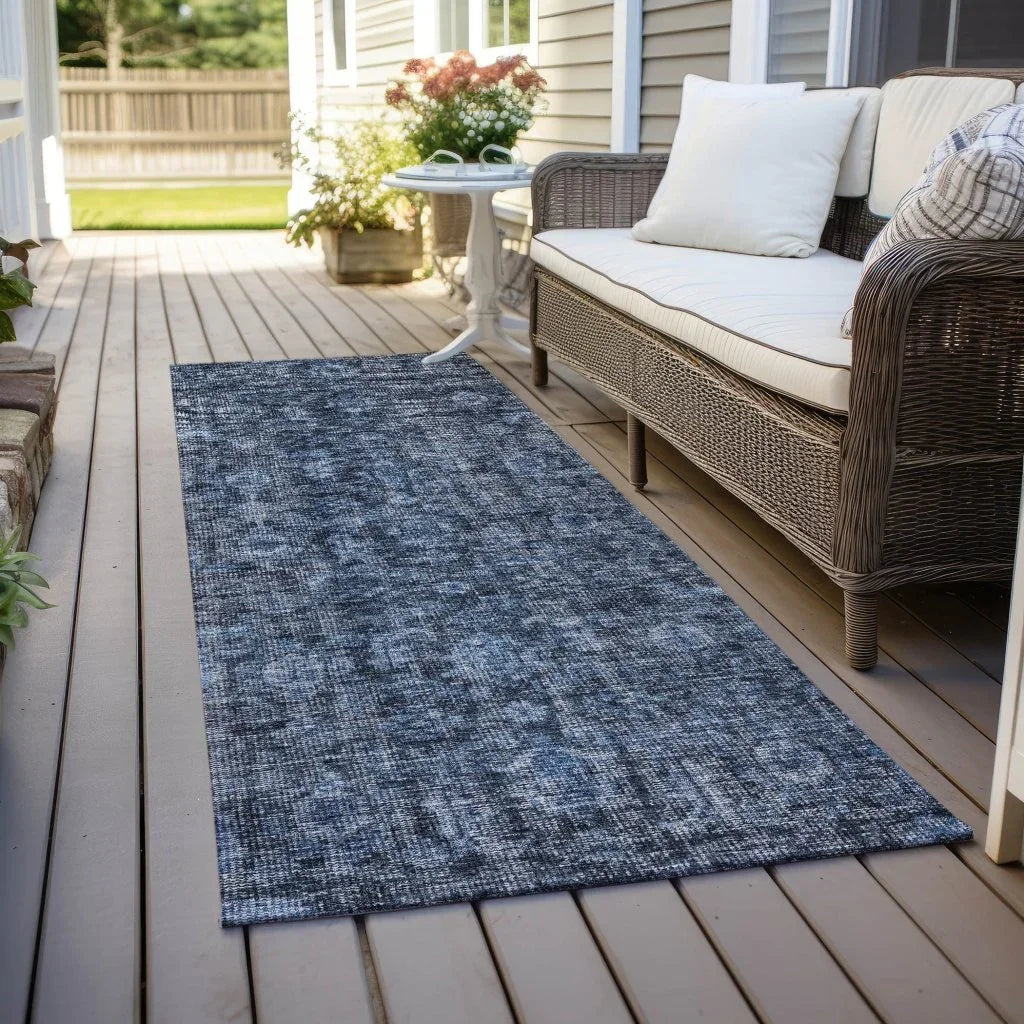 Jane Blue Washable Indoor - Outdoor Rug - LOOMLAN - LOOMLAN Rugs - Outdoor Rugs