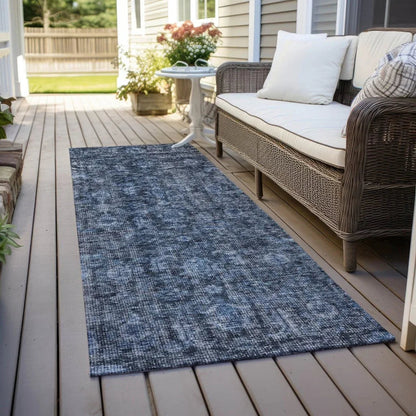 Jane Blue Washable Indoor - Outdoor Rug - LOOMLAN - LOOMLAN Rugs - Outdoor Rugs