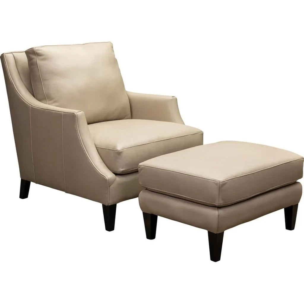 Jane Classic Design Leather Chair - LOOMLAN - Olivia + Quinn - Club Chairs