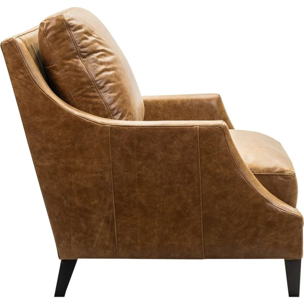 Jane Classic Design Leather Chair - LOOMLAN - Olivia + Quinn - Club Chairs