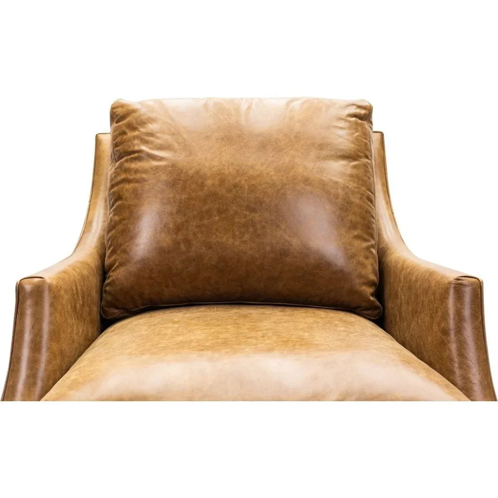 Jane Classic Design Leather Chair - LOOMLAN - Olivia + Quinn - Club Chairs