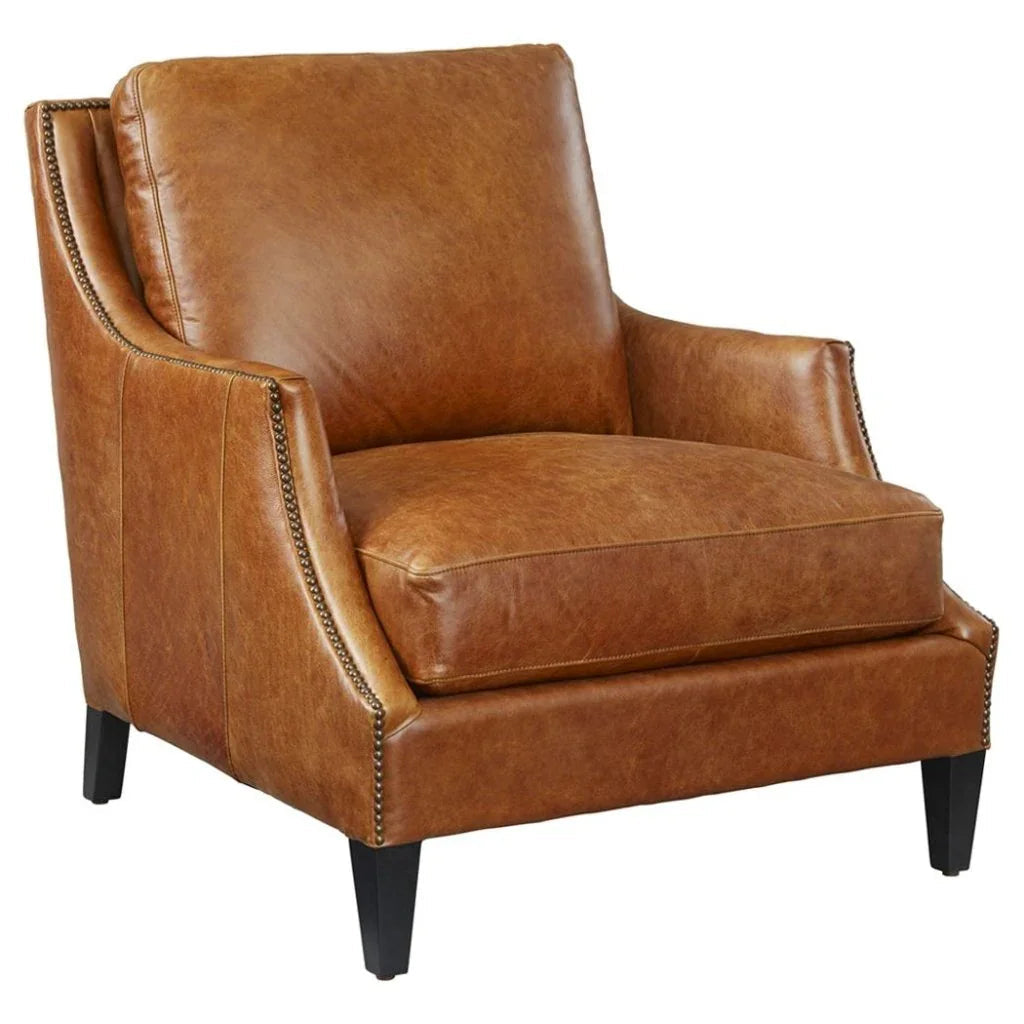 Jane Classic Design Leather Chair - LOOMLAN - Olivia + Quinn - Club Chairs