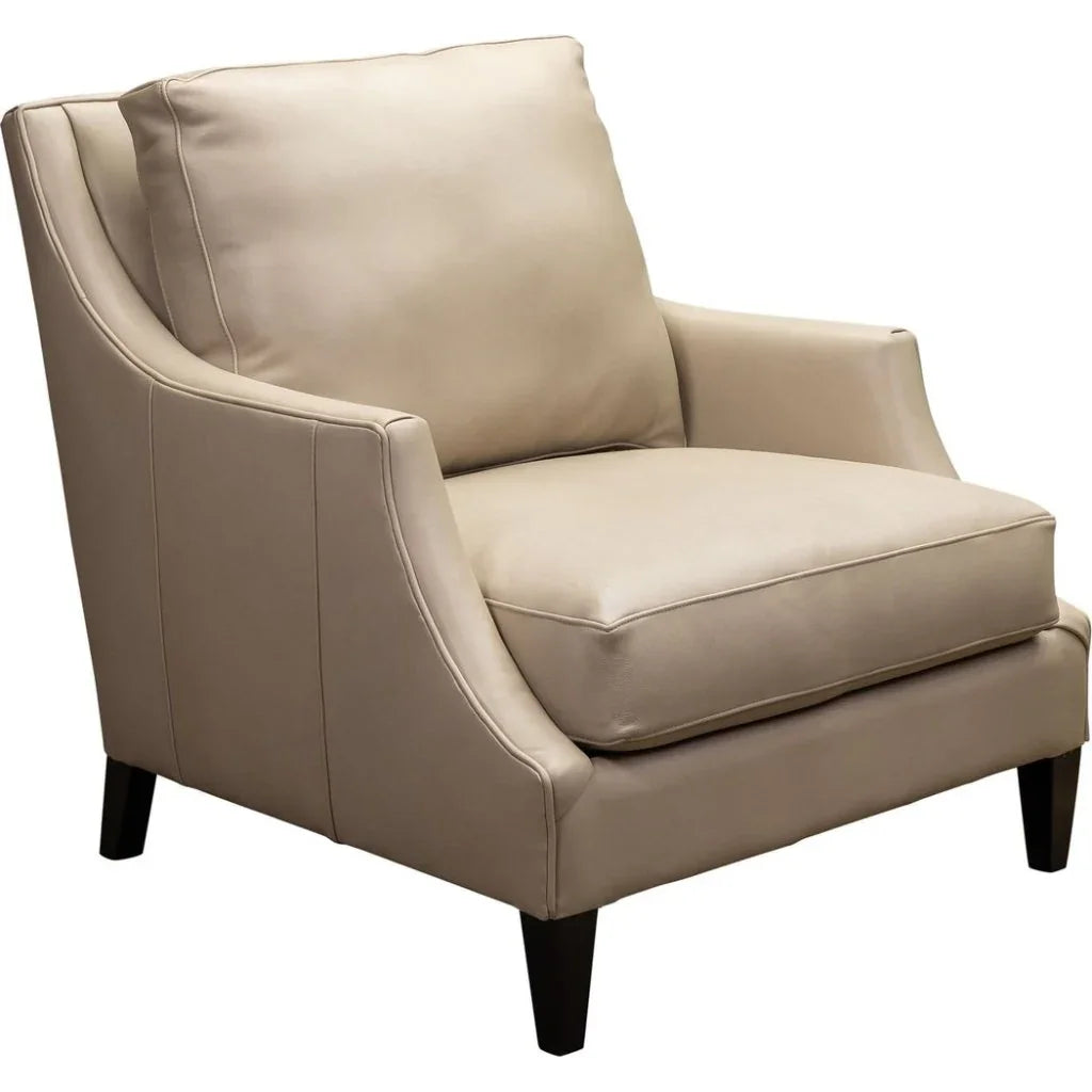 Jane Classic Design Leather Chair - LOOMLAN - Olivia + Quinn - Club Chairs
