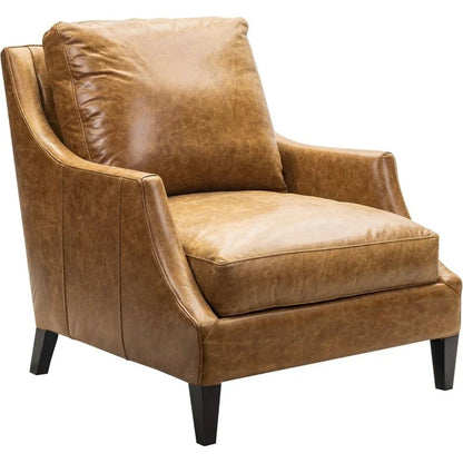 Jane Classic Design Leather Chair - LOOMLAN - Olivia + Quinn - Club Chairs