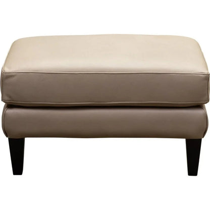 Jane Classical Design Leather Ottoman - LOOMLAN - Olivia + Quinn - Ottomans
