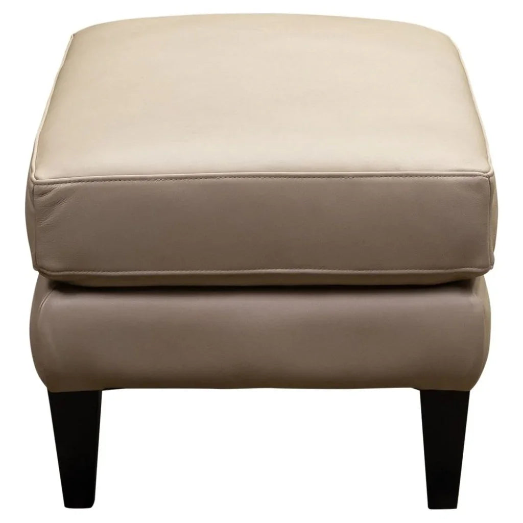 Jane Classical Design Leather Ottoman - LOOMLAN - Olivia + Quinn - Ottomans