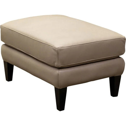 Jane Classical Design Leather Ottoman - LOOMLAN - Olivia + Quinn - Ottomans