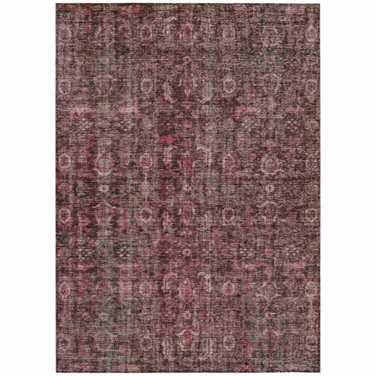 Jane Pink Washable Indoor - Outdoor Rug - LOOMLAN - LOOMLAN Rugs - Outdoor Rugs
