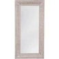 Janelle Wood White & Brown Vertical Floor Mirror-Floor Mirrors-Bassett Mirror-LOOMLAN