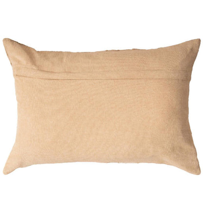 Jaquard Abstract Beige Lumbar Pillow - LOOMLAN - LOOMLAN - Throw Pillows